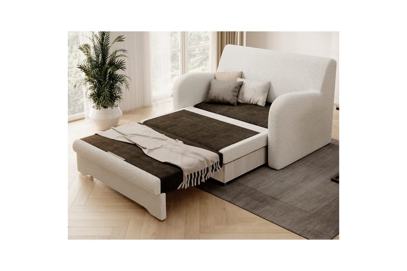 Sohva Eltap Ario 130x85x103 cm - Royal 01, Valkoinen - Huonekalut - Sohva - Vuodesohva