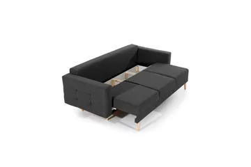 Sohva Eltap Asgard 233x93x92 cm - Sawana 05, Harmaa - Huonekalut - Sohva - Vuodesohva - 3 istuttava vuodesohva
