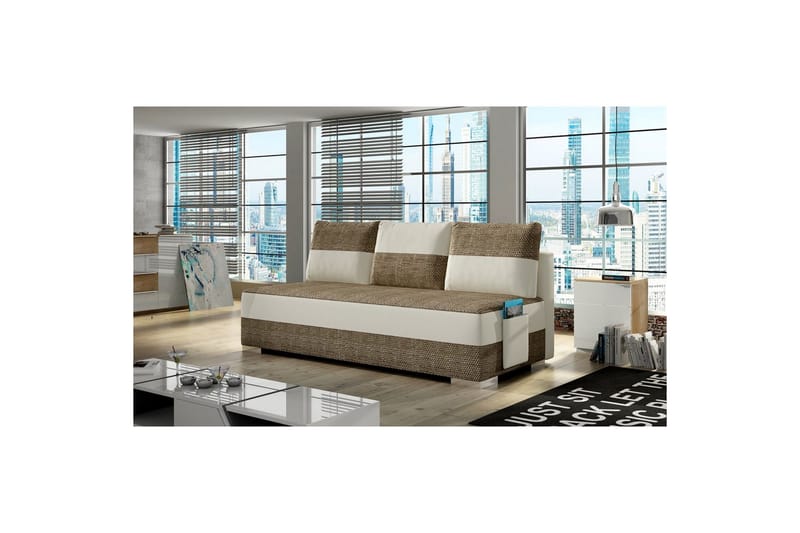 Sohva Eltap Atila 200x83x92 cm - Berlin 03, Soft 33, beige - Huonekalut - Sohva - Vuodesohva - 3 istuttava vuodesohva