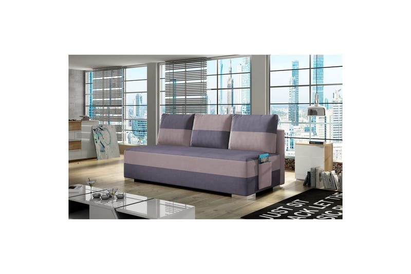 Sohva Eltap Atila 200x83x92 cm - Soro 65, Soro 61, Purppura, Vaaleanpunainen - Huonekalut - Sohva - Vuodesohva - 3 istuttava vuodesohva