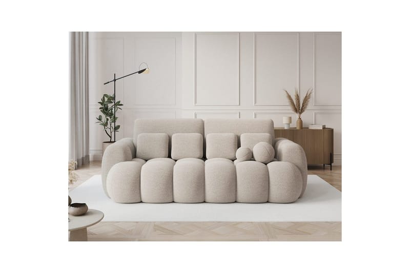 Sohva Eltap Cotonn 256x105x119 cm - Royal 18, Beige - Huonekalut - Sohva - Vuodesohva - 3 istuttava vuodesohva