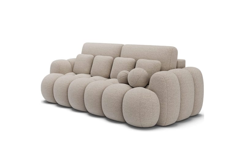 Sohva Eltap Cotonn 256x105x119 cm - Royal 18, Beige - Huonekalut - Sohva - Vuodesohva - 3 istuttava vuodesohva