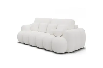Sohva Eltap Cotonn 256x105x119 cm - Paolli 01, Valkoinen - Huonekalut - Sohva - Vuodesohva - 3 istuttava vuodesohva