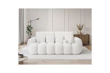 Sohva Eltap Cotonn 256x105x119 cm - Paolli 01, Valkoinen - Huonekalut - Sohva - Vuodesohva - 3 istuttava vuodesohva