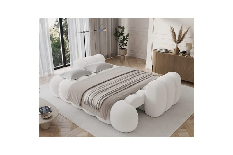 Sohva Eltap Cotonn 256x105x119 cm - Paolli 01, Valkoinen - Huonekalut - Sohva - Vuodesohva - 3 istuttava vuodesohva