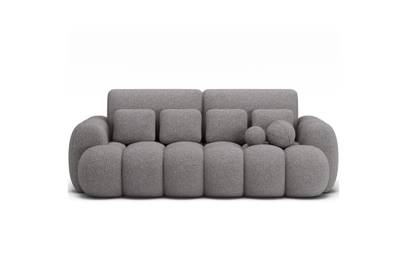 Sohva Eltap Cotonn 256x105x119 cm - Paolli 04, harmaa - Huonekalut - Sohva - Vuodesohva - 3 istuttava vuodesohva