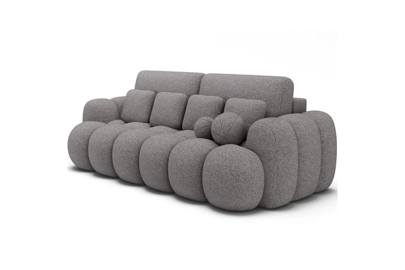 Sohva Eltap Cotonn 256x105x119 cm - Paolli 04, harmaa - Huonekalut - Sohva - Vuodesohva - 3 istuttava vuodesohva