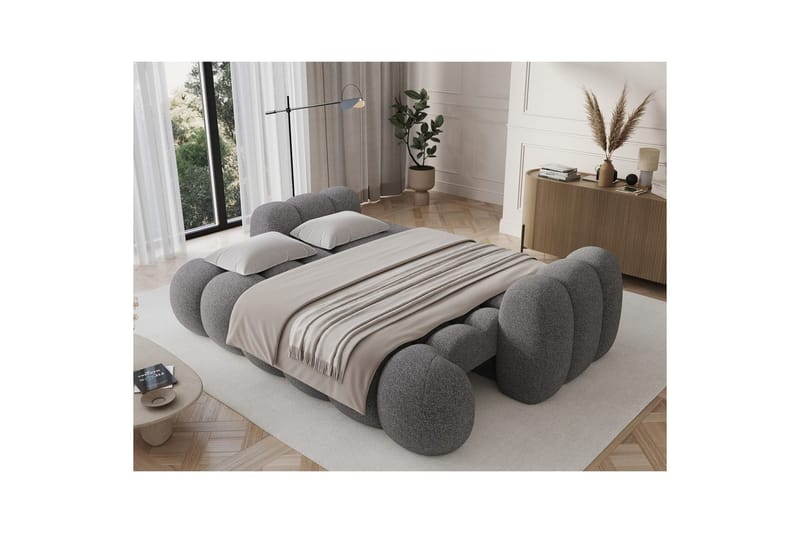 Sohva Eltap Cotonn 256x105x119 cm - Paolli 04, harmaa - Huonekalut - Sohva - Vuodesohva - 3 istuttava vuodesohva