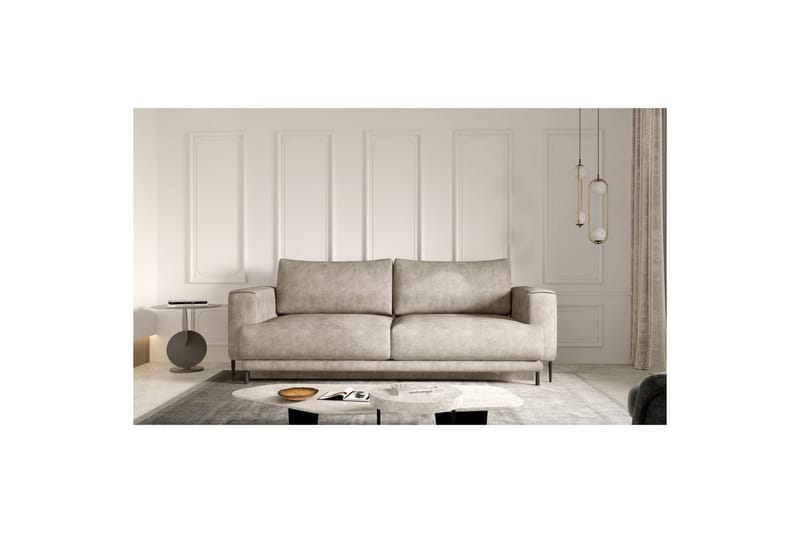 Sohva Eltap Dalia 248x84x95 cm - Leve 18, Beige - Huonekalut - Sohva - Vuodesohva - 3 istuttava vuodesohva