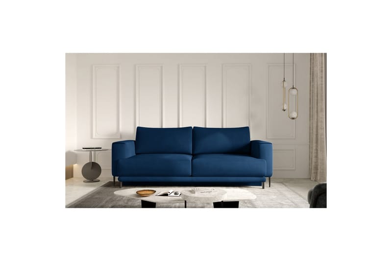 Sohva Eltap Dalia 248x84x95 cm - Nube 40, Sininen - Huonekalut - Sohva - Vuodesohva - 3 istuttava vuodesohva