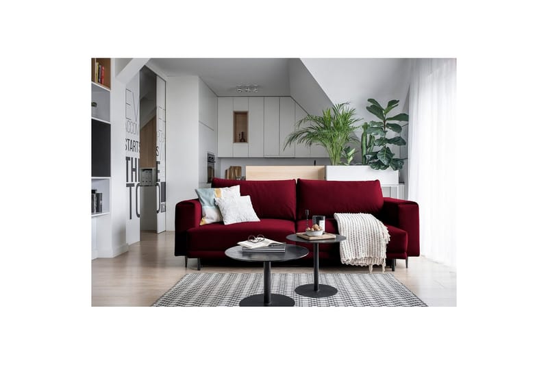 Sohva Eltap Dalia 248x84x95 cm - Velvetmat 25 - Huonekalut - Sohva - Vuodesohva - 3 istuttava vuodesohva