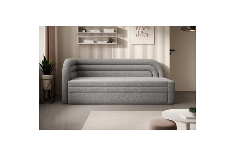Sohva Eltap Fabillo 223x86x80 cm - Royal 04, Vaaleanharmaa, Vasen - Huonekalut - Sohva - Vuodesohva - 3 istuttava vuodesohva