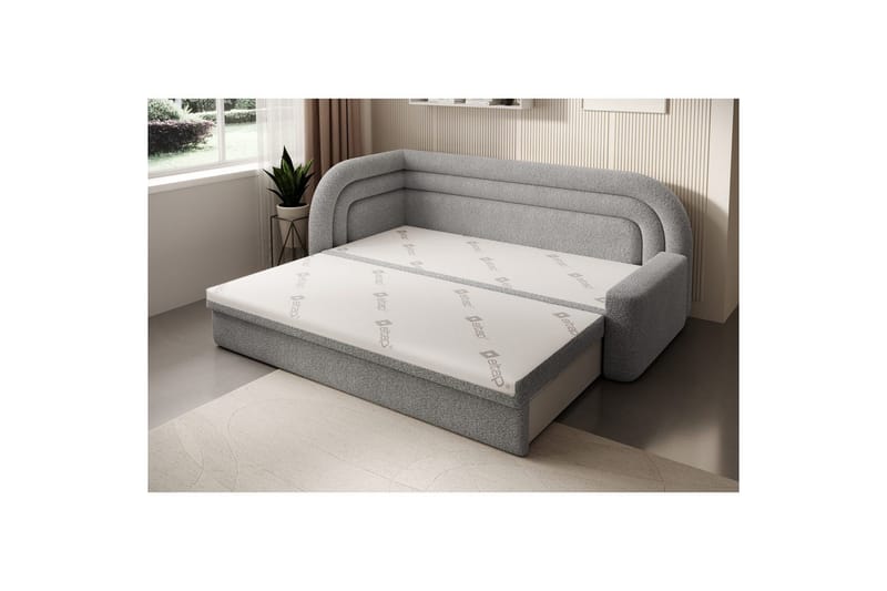 Sohva Eltap Fabillo 223x86x80 cm - Royal 04, Vaaleanharmaa, Vasen - Huonekalut - Sohva - Vuodesohva - 3 istuttava vuodesohva