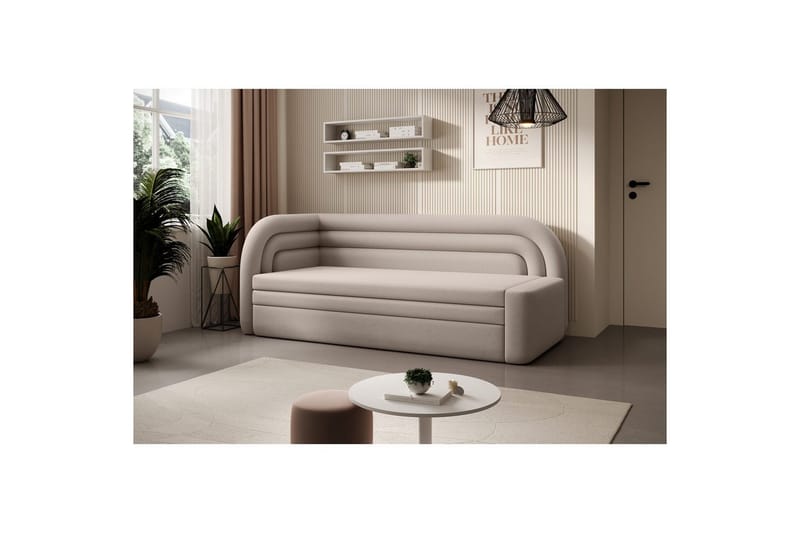 Sohva Eltap Fabillo 223x86x80 cm - Sola 18, Harmaa, Vasen - Huonekalut - Sohva - Vuodesohva