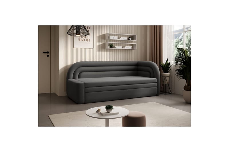 Sohva Eltap Fabillo 223x86x80 cm - Sola 6, Harmaa, Oikea - Huonekalut - Sohva - Vuodesohva - 3 istuttava vuodesohva