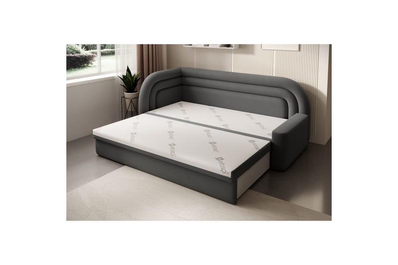 Sohva Eltap Fabillo 223x86x80 cm - Sola 6, Harmaa, Vasen - Huonekalut - Sohva - Vuodesohva - 3 istuttava vuodesohva