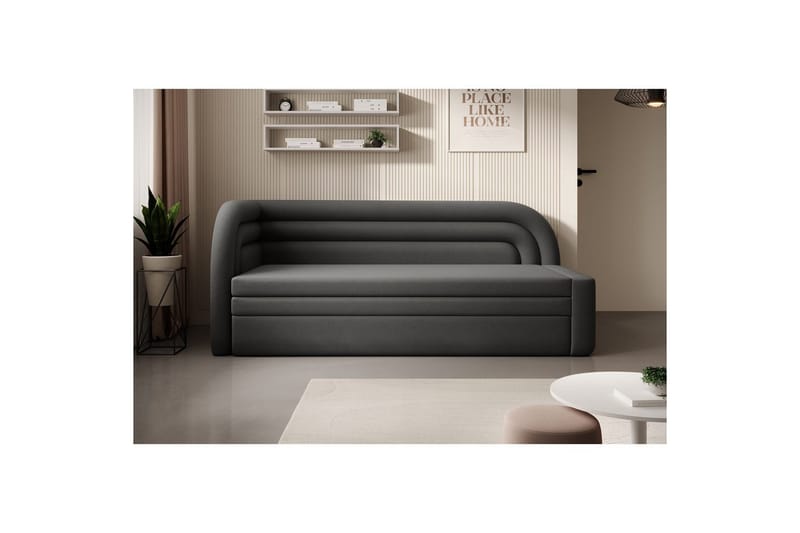 Sohva Eltap Fabillo 223x86x80 cm - Sola 6, Harmaa, Vasen - Huonekalut - Sohva - Vuodesohva - 3 istuttava vuodesohva