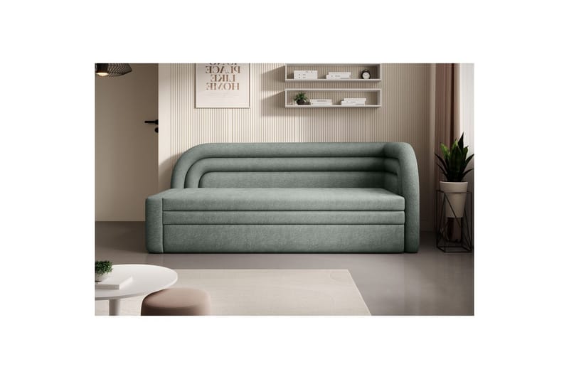 Sohva Eltap Fabillo 223x86x80 cm - Touch 100, Vihreä, Oikea - Huonekalut - Sohva - Vuodesohva