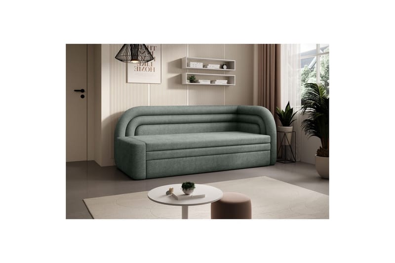 Sohva Eltap Fabillo 223x86x80 cm - Touch 100, Vihreä, Oikea - Huonekalut - Sohva - Vuodesohva