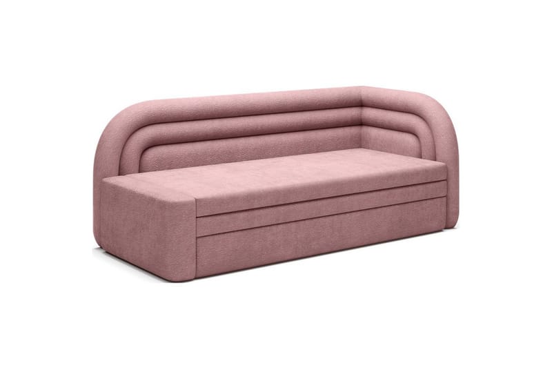 Sohva Eltap Fabillo 223x86x80 cm - Touch 24, Pink, Oikea - Huonekalut - Sohva - Vuodesohva