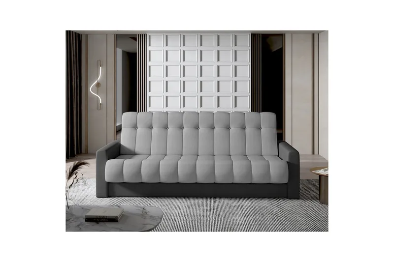 Sohva Eltap Garett 212x85x90 cm - Monolith 85, Monolith 97, Harmaa, Tummanharmaa - Huonekalut - Sohva - Vuodesohva - 3 istuttava vuodesohva