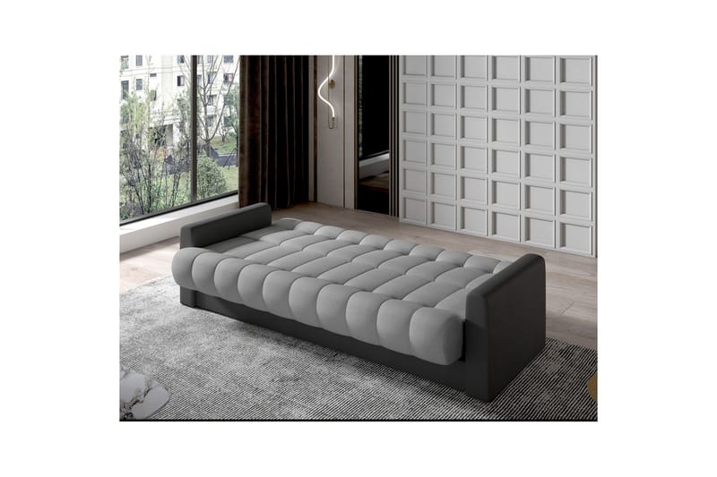 Sohva Eltap Garett 212x85x90 cm - Monolith 85, Monolith 97, Harmaa, Tummanharmaa - Huonekalut - Sohva - Vuodesohva - 3 istuttava vuodesohva