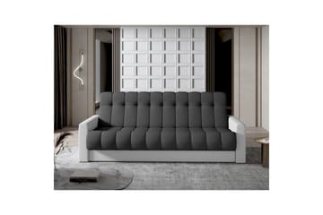 Sohva Eltap Garett 212x85x90 cm - Sawana 05, Soft 17, Harmaa, Valkoinen - Huonekalut - Sohva - Vuodesohva - 3 istuttava vuodesohva