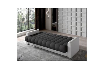 Sohva Eltap Garett 212x85x90 cm - Sawana 05, Soft 17, Harmaa, Valkoinen - Huonekalut - Sohva - Vuodesohva - 3 istuttava vuodesohva