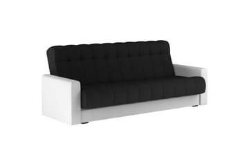 Sohva Eltap Garett 212x85x90 cm - Sawana 14, Soft 17, Musta, Valkoinen - Huonekalut - Sohva - Vuodesohva - 3 istuttava vuodesohva