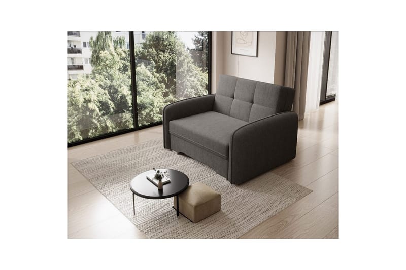 Sohva Eltap Laine 102x109x84 cm - Poco 5, Tummanharmaa - Huonekalut - Sohva - Vuodesohva