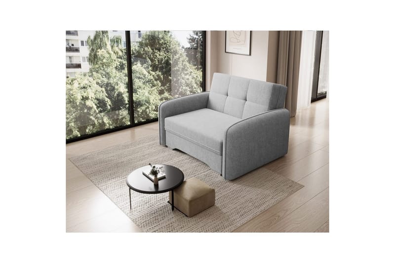 Sohva Eltap Laine 102x109x84 cm - Poco 3, Vaaleanharmaa - Huonekalut - Sohva - Vuodesohva