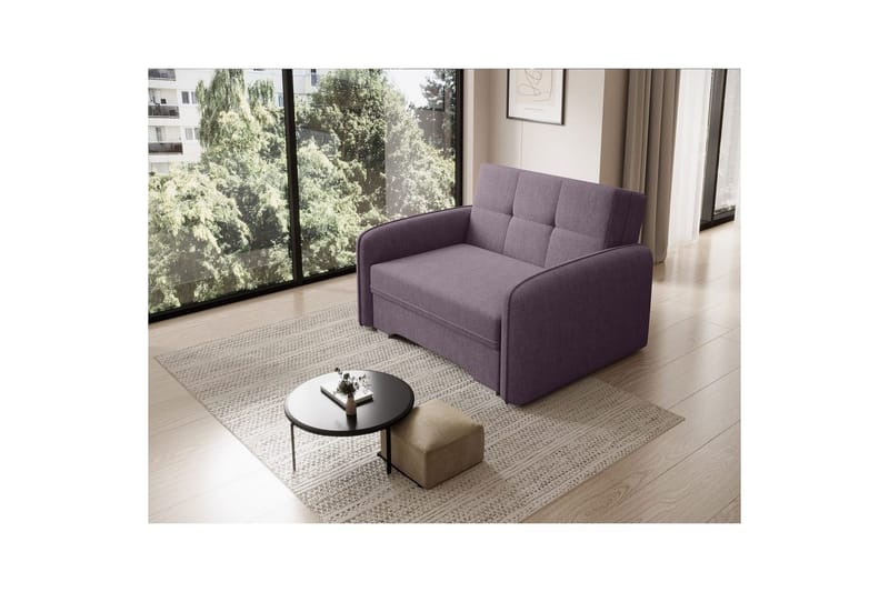 Sohva Eltap Laine 102x109x84 cm - Poco 41, Purppura - Huonekalut - Sohva - Vuodesohva