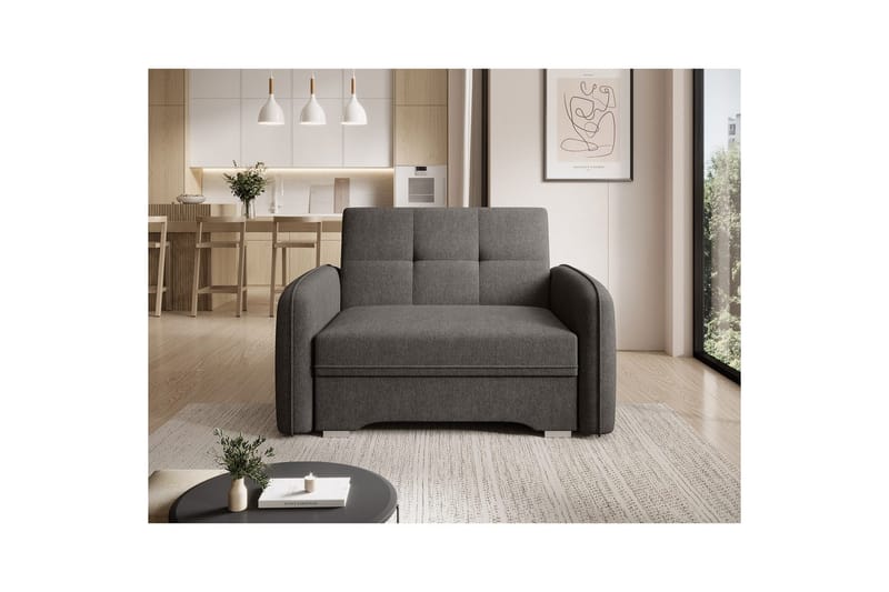 Sohva Eltap Laine 102x109x84 cm - Poco 5, Tummanharmaa - Huonekalut - Sohva - Vuodesohva
