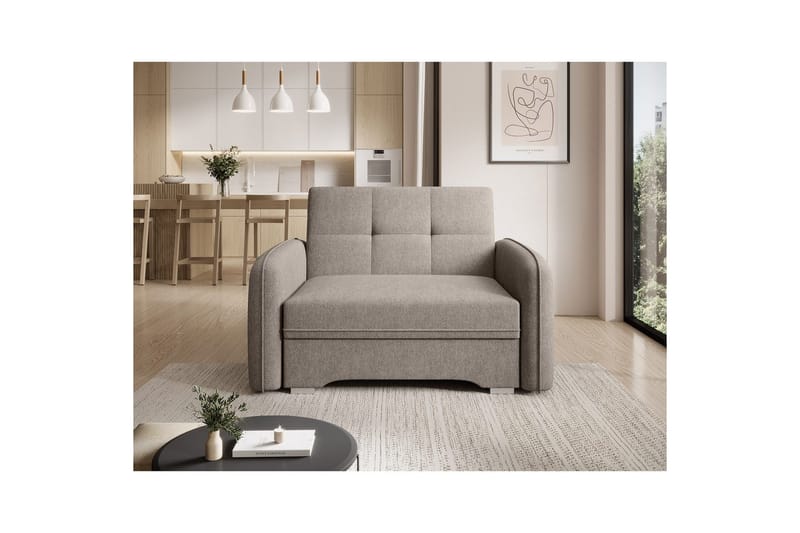 Sohva Eltap Laine 102x109x84 cm - Poco 7, Beige - Huonekalut - Sohva - Vuodesohva