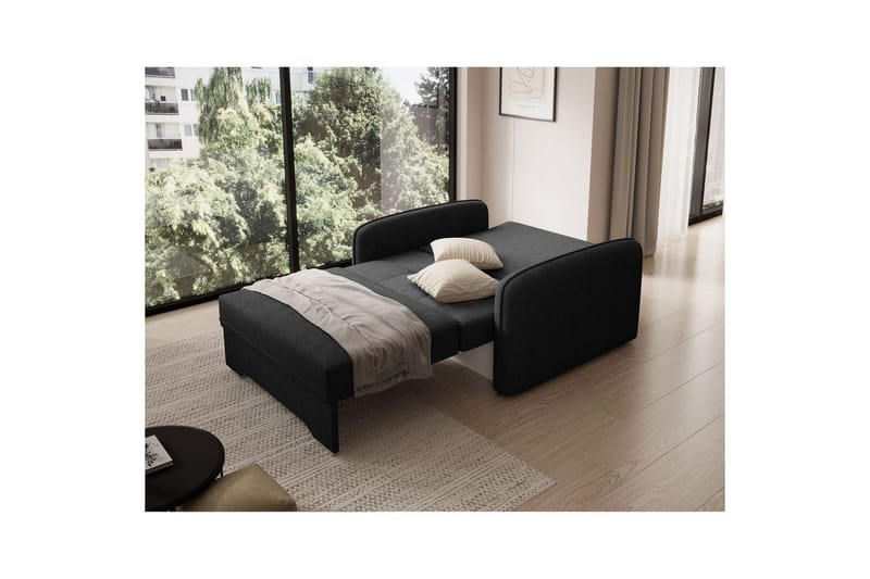 Sohva Eltap Laine 102x109x84 cm - Poco 10, Musta - Huonekalut - Sohva - Vuodesohva