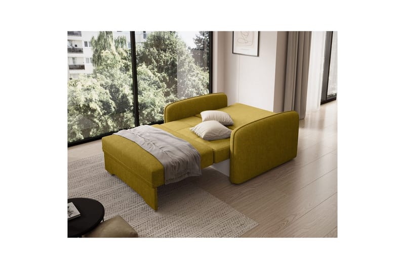 Sohva Eltap Laine 102x109x84 cm - Poco 50, Keltainen - Huonekalut - Sohva - Vuodesohva