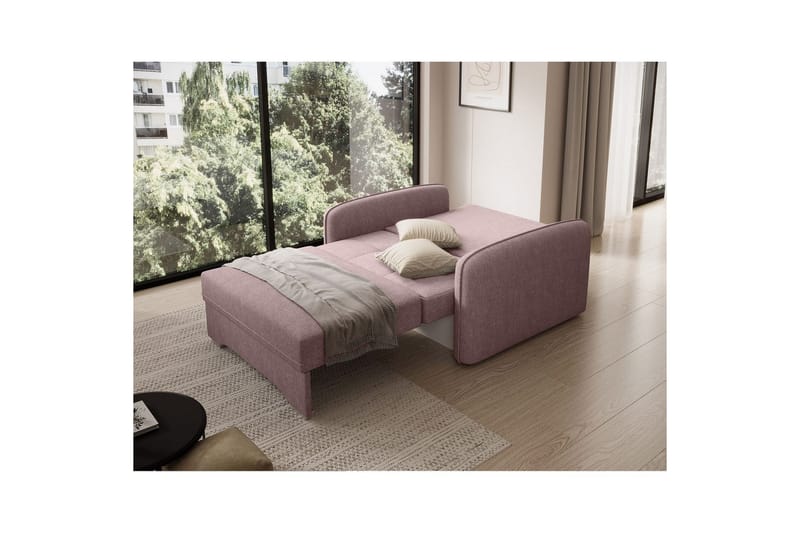 Sohva Eltap Laine 102x109x84 cm - Poco 101, Vaaleanpunainen - Huonekalut - Sohva - Vuodesohva