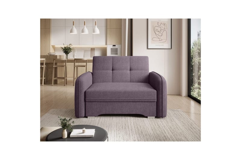 Sohva Eltap Laine 102x109x84 cm - Poco 41, Purppura - Huonekalut - Sohva - Vuodesohva