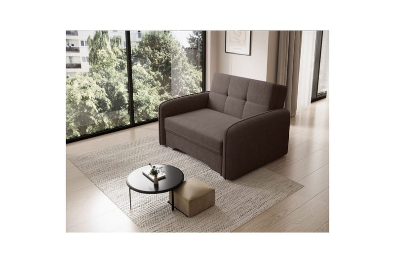 Sohva Eltap Laine 102x109x84 cm - Poco 22, Ruskea - Huonekalut - Sohva - Vuodesohva