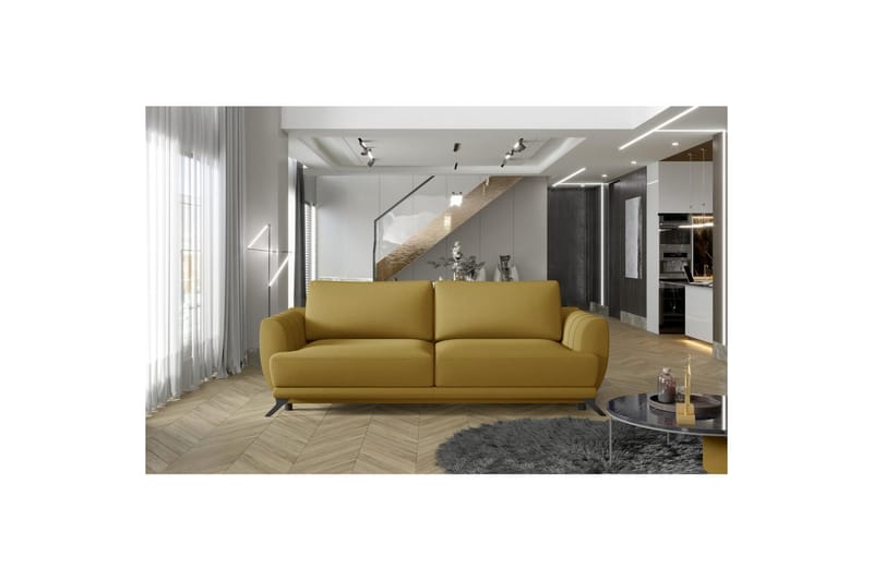 Sohva Eltap Megis 242x95x90 cm, Solar 45, keltainen
