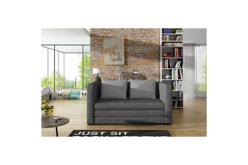 Sohva Eltap Neva 132x70x62 cm - Soro 93, Soro 83, Harmaa, Valkoinen - Huonekalut - Sohva - Vuodesohva