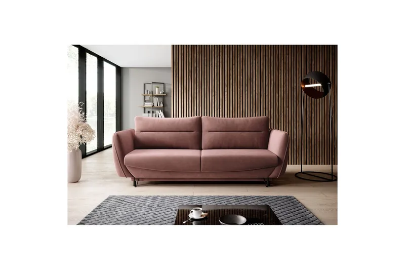 Sohva Eltap Silva 236x95x90 cm, Lukso 24, pinkki
