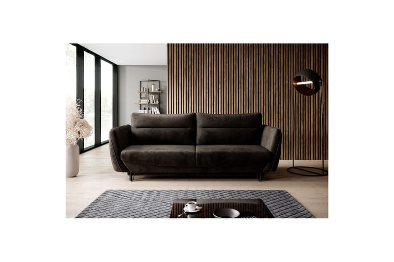 Sohva Eltap Silva 236x95x90 cm - Nube 22, Tummanruskea - Huonekalut - Sohva - Vuodesohva - 3 istuttava vuodesohva