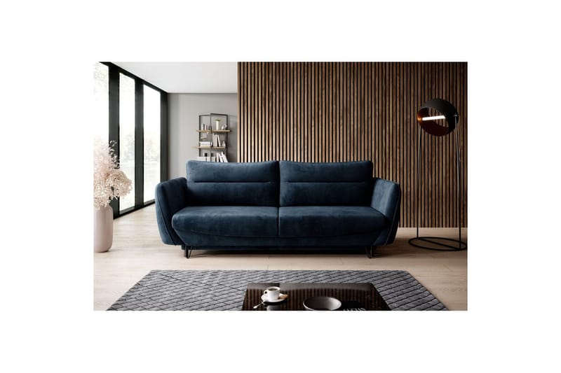 Sohva Eltap Silva 236x95x90 cm, Nube 40, Tummansininen