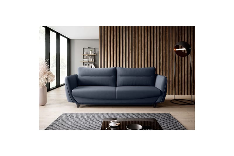 Sohva Eltap Silva 236x95x90 cm - Poco 40, Sininen - Huonekalut - Sohva - Vuodesohva - 3 istuttava vuodesohva