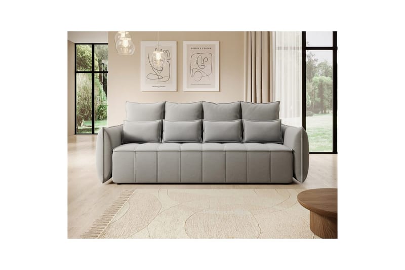 Sohva Eltap Weltton 242x106x94 cm - Sola 04, Harmaa - Huonekalut - Sohva - Vuodesohva - 3 istuttava vuodesohva