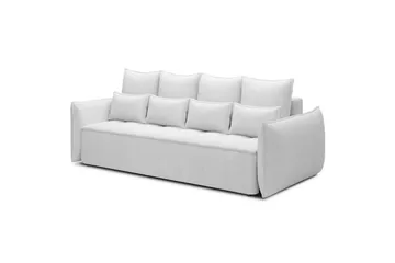 Sohva Eltap Weltton 242x106x94 cm - Paolli 01, Valkoinen - Huonekalut - Sohva - Vuodesohva - 3 istuttava vuodesohva