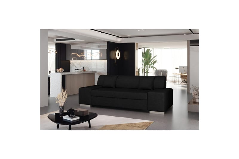 Sohva Eltap Porto - Sawana 14, Musta, 3210x92x73 cm - Huonekalut - Sohva - Vuodesohva