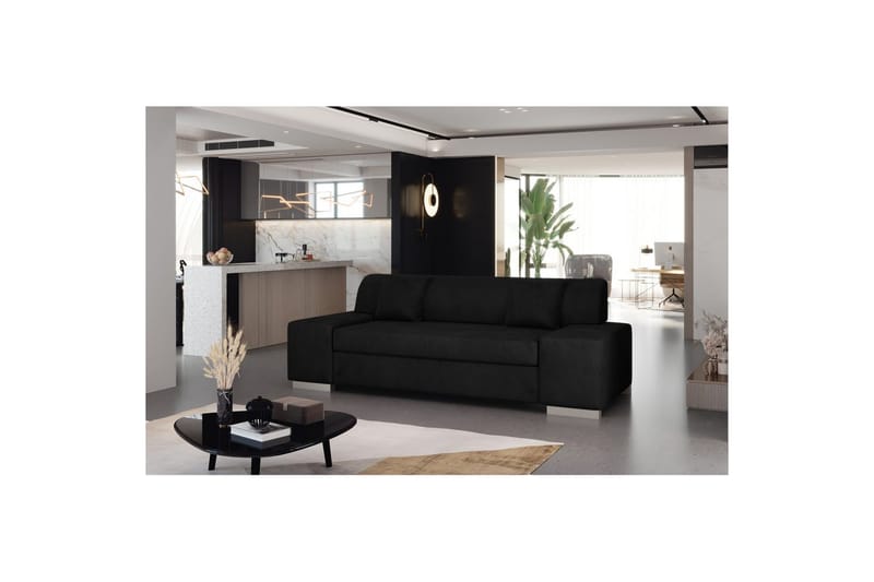 Sohva Eltap Porto - Mat Velvet 99, Sininen, 3210x92x73 cm - Huonekalut - Sohva - Vuodesohva