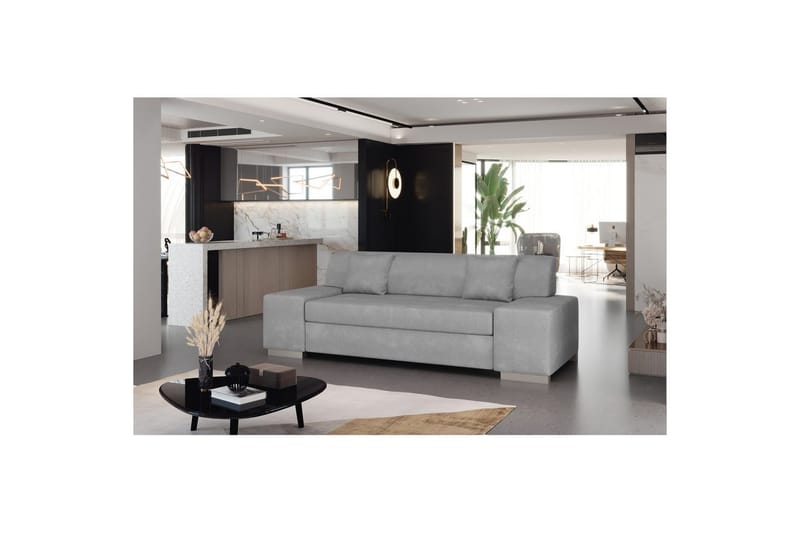 Sohva Eltap Porto - Paros 05, Vaaleanharmaa, 3210x92x73 cm - Huonekalut - Sohva - Vuodesohva